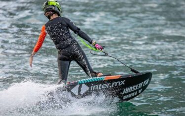 Pro Motor-Surf athletes at the Cancun International Boat Show