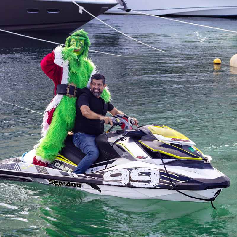 You never know who will show up on a Sea Doo